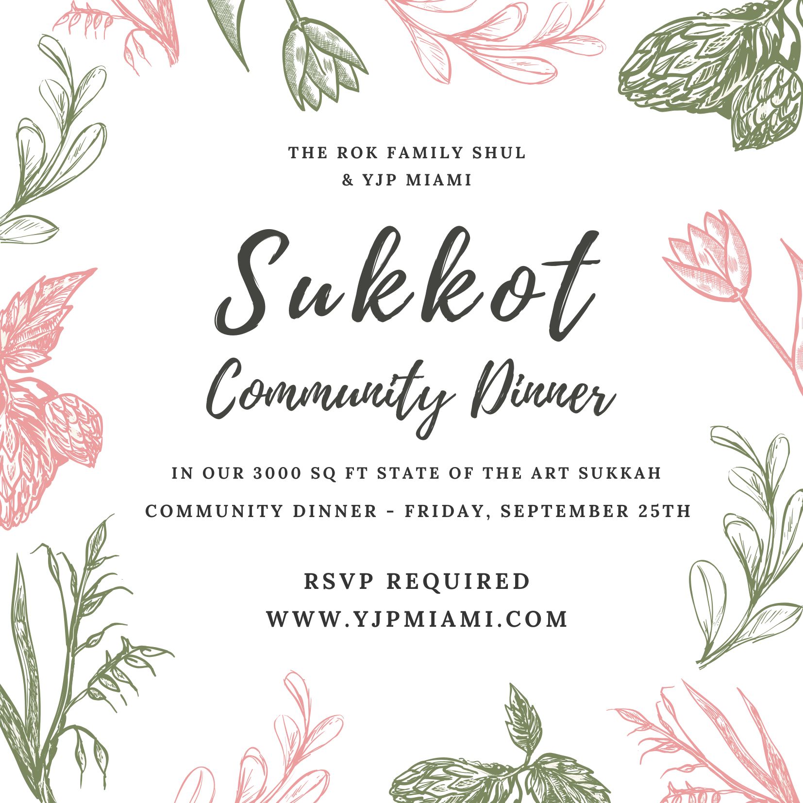 Sukkot Community Dinner