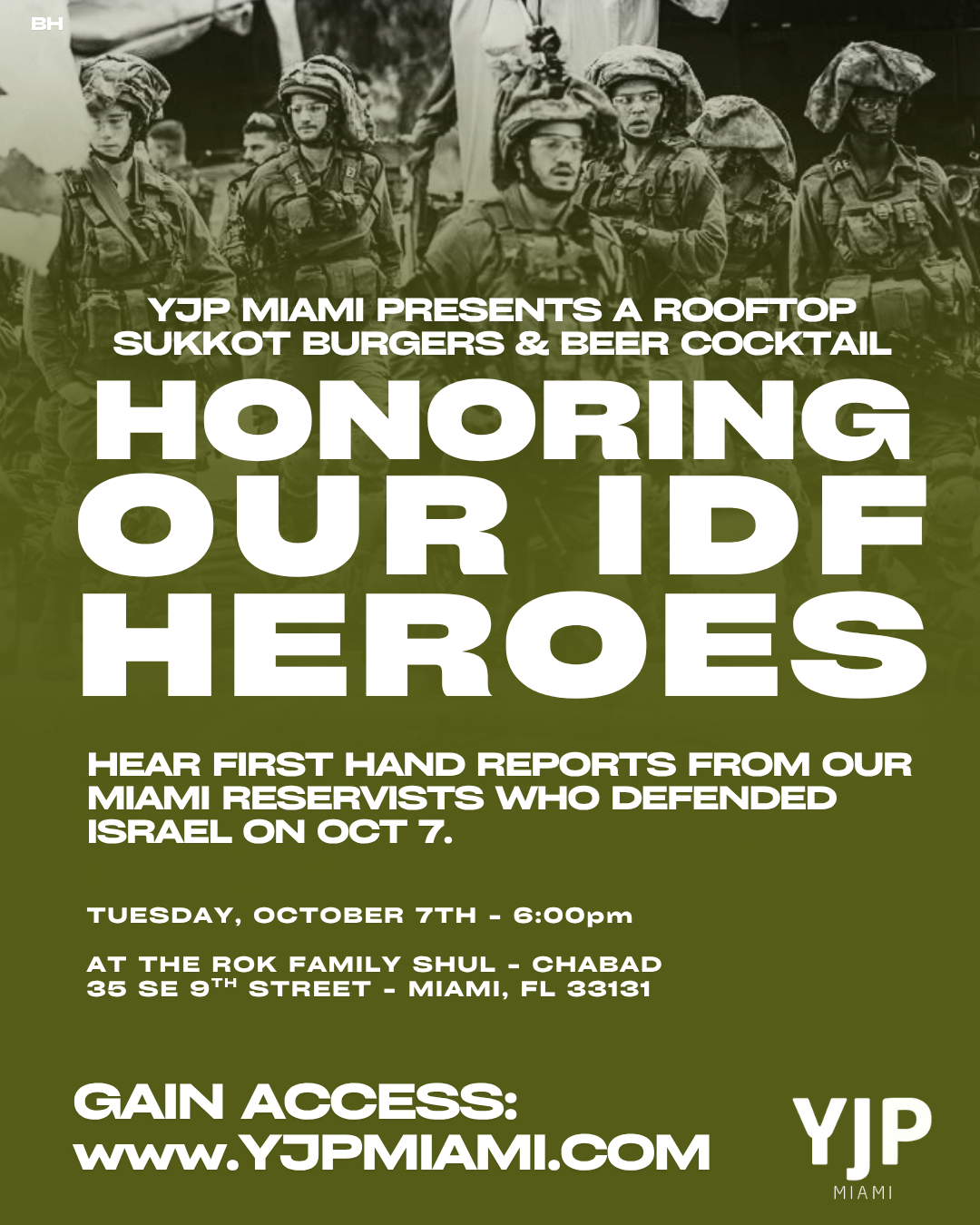 Honoring our IDF Heroes - Sukkot Cocktail