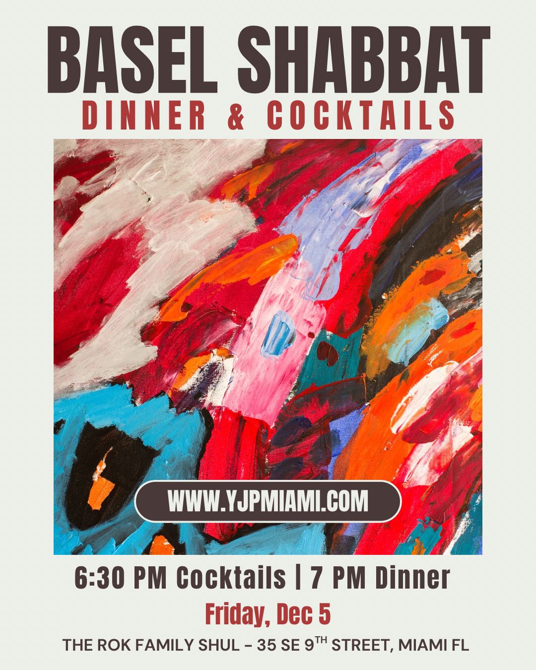 Basel Shabbat Dinner & Cocktails