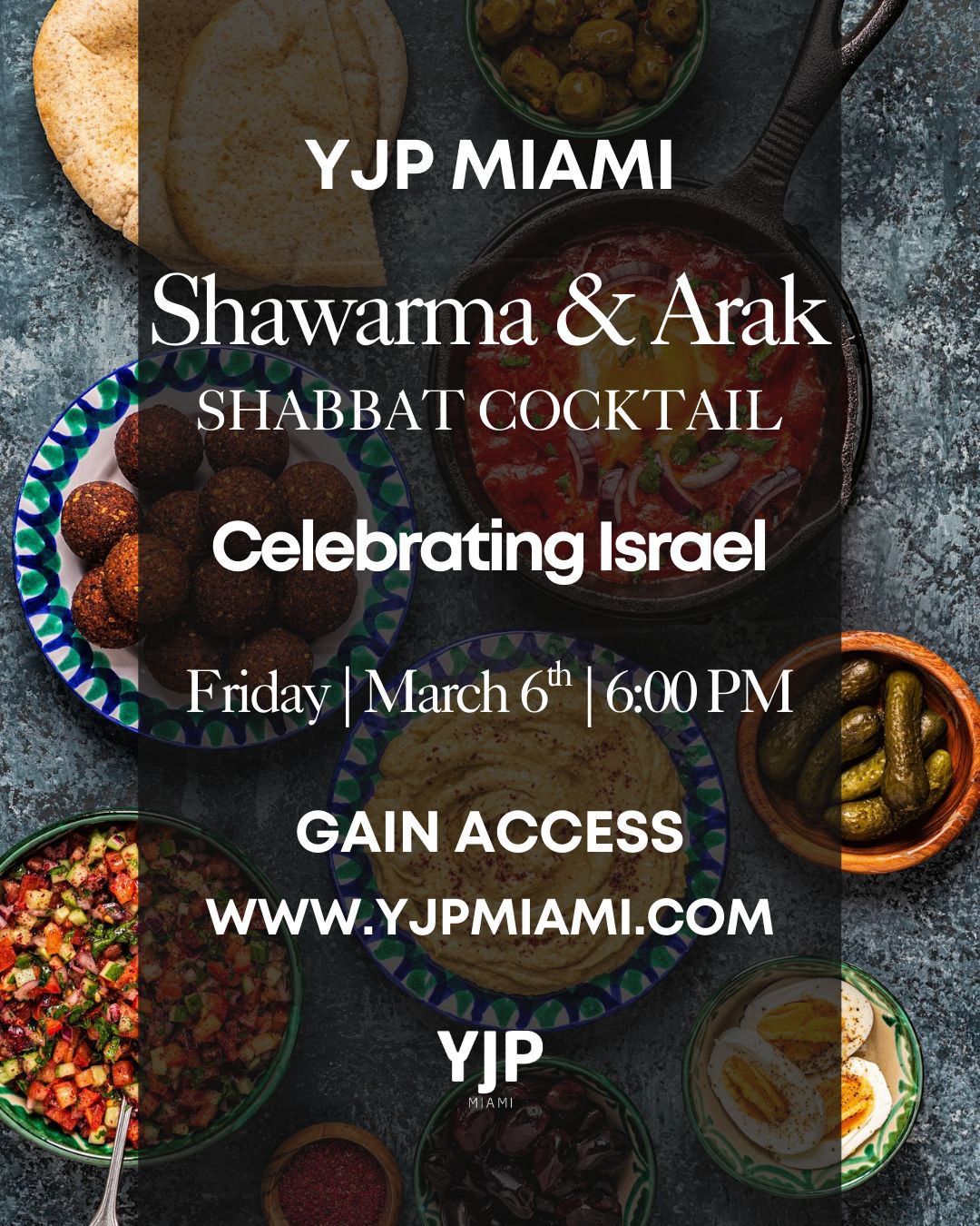 YJP Shawarma & Arak Cocktail Hour