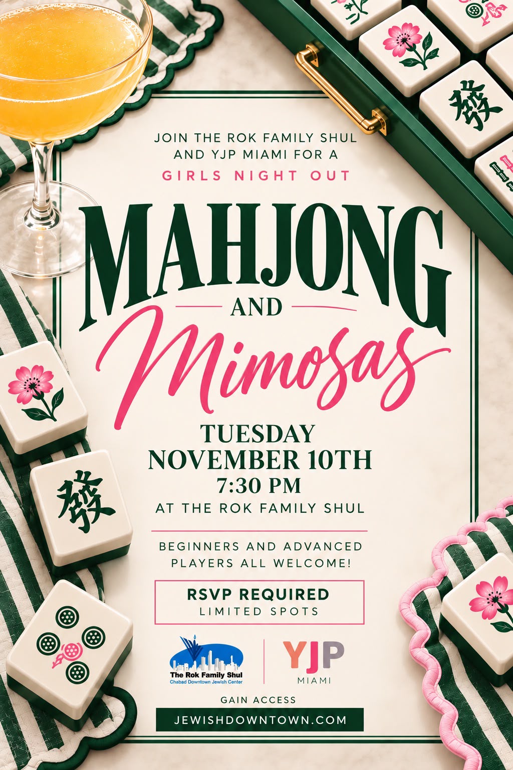 Mahjong and Mimosas Womens Night Out