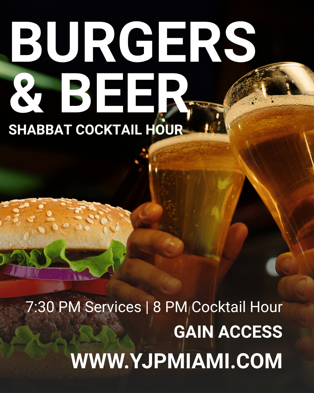 Burgers & Beer Cocktail Hour